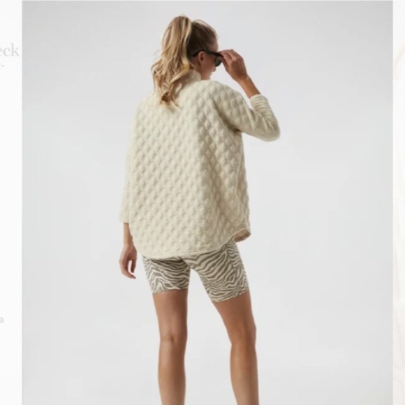 Tuckernuck Tnuck Sport Funnel Ally Swing Sweatshirt Quilted Pullover Size XS/S - Picture 2 of 11